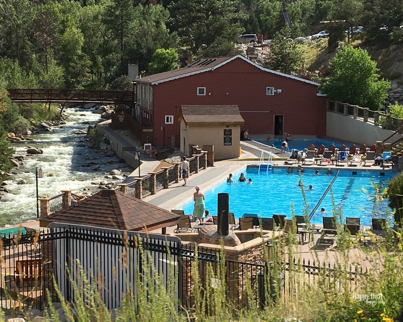 natural heated pools at Mt Princeton hot springs resort colorado