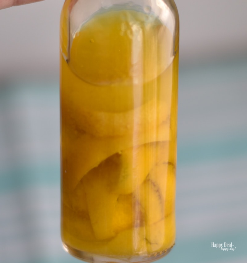 lemon infused olive oil after refrigeration