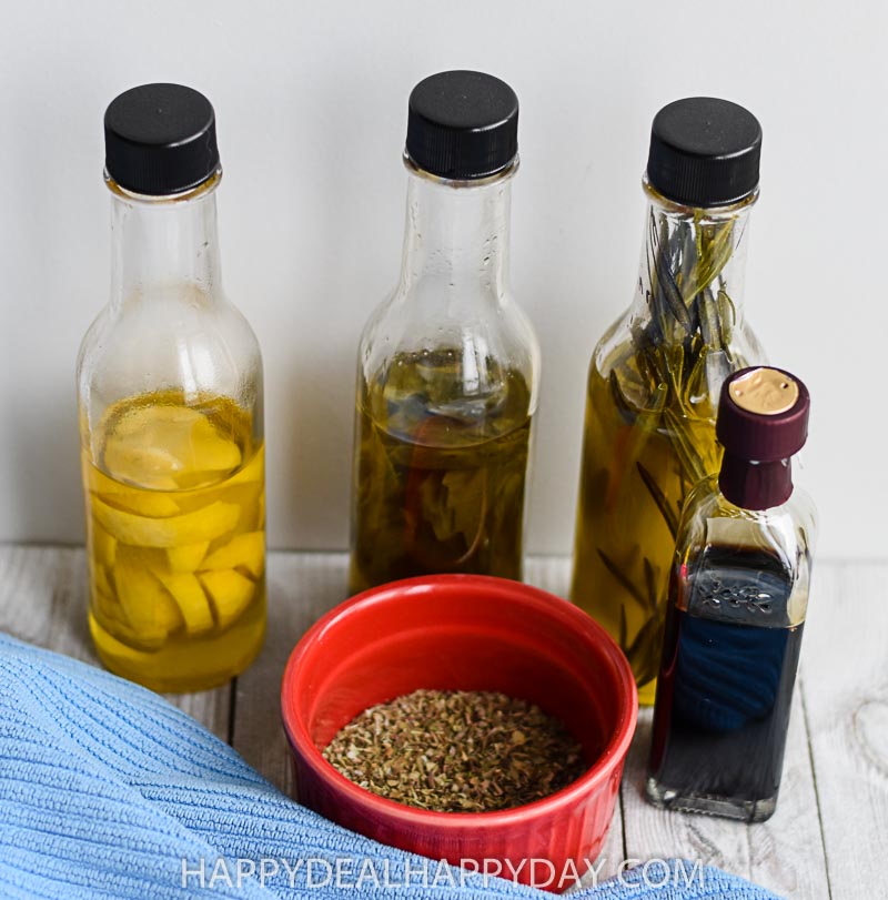 olive oil bread dip with homemade seasoning and balsamic vinegar