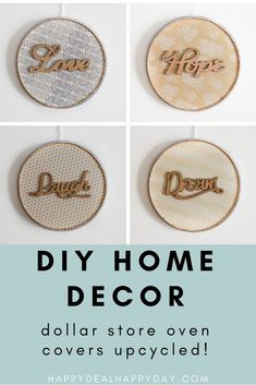 Wood Word Upcycled Oven Covers