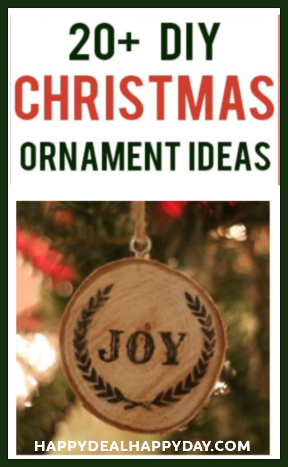 20 DIY Christmas Ornament Ideas Joy