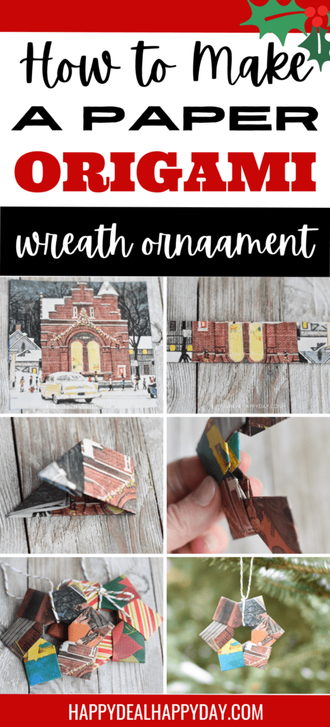 origami wreath ornament instructions