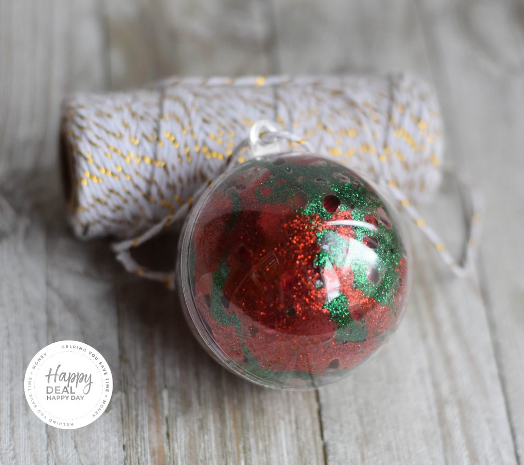 How To Make Glitter Ornaments With Glue