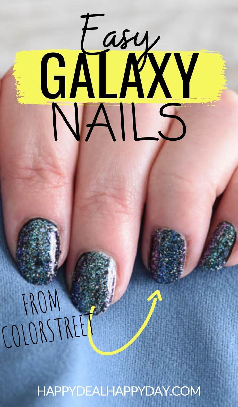 Easy Galaxy Nails