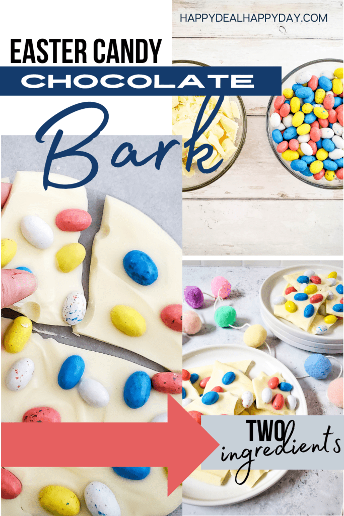 Easter Candy Chocolate Bark Two Ingredients