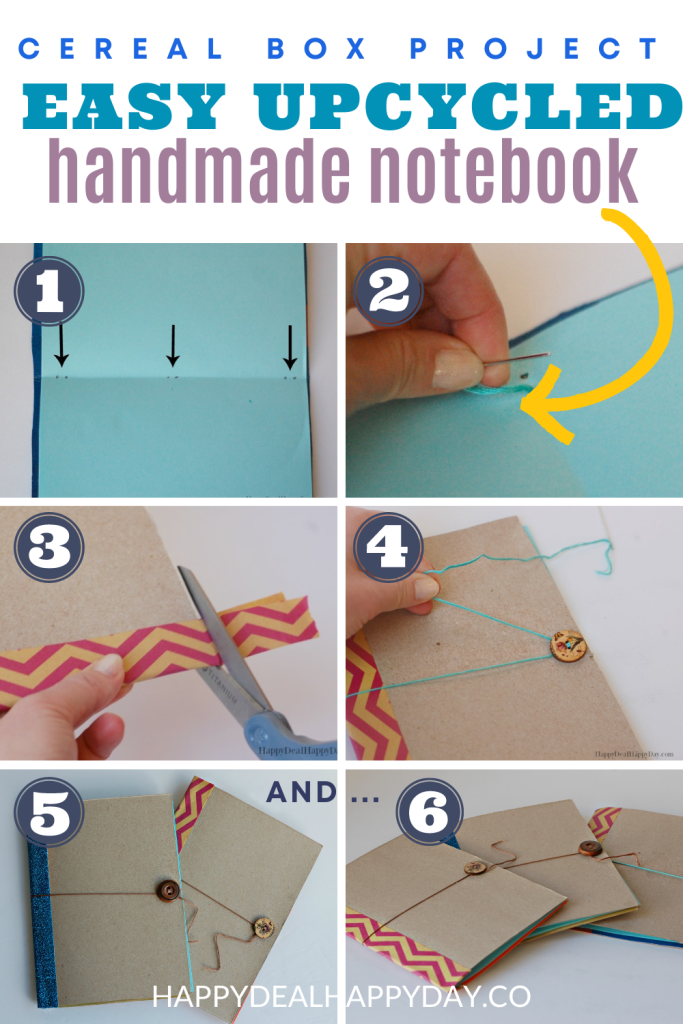 Cereal Box Project - Homemade Notebook