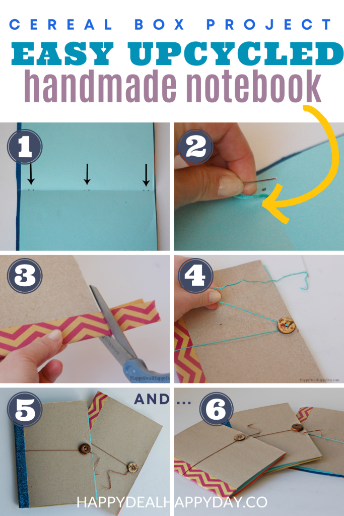 DIY: Mini Notebook From A Cereal Box