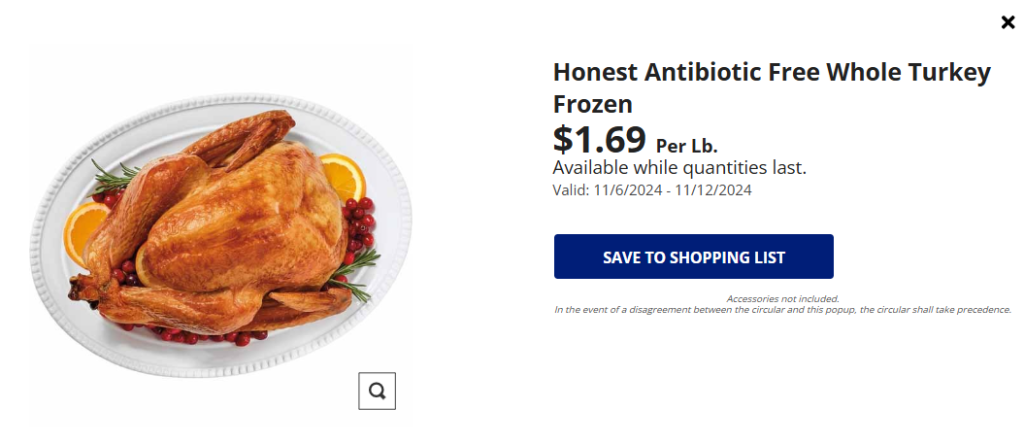 Aldi Antiobiotic Free Turkey