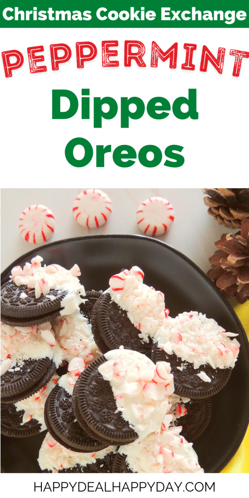 Peppermint Dipped Oreos